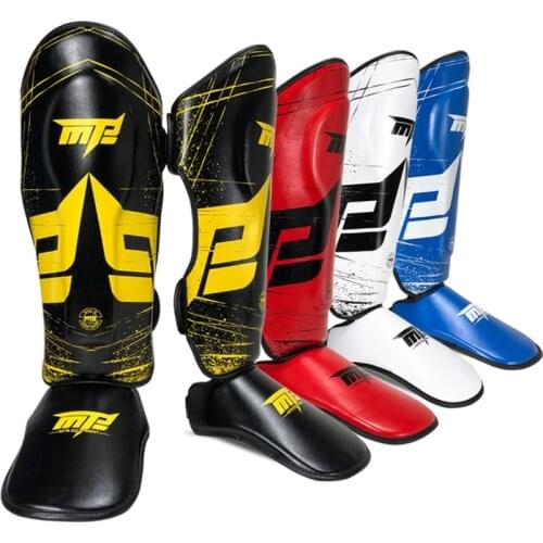 MMA Sparring Wushu Boxing Muay Thai Shin Guards W/Insteps Kickboxing Ankle Support Equipment Sanda Leg Protectors Leggings DEO
