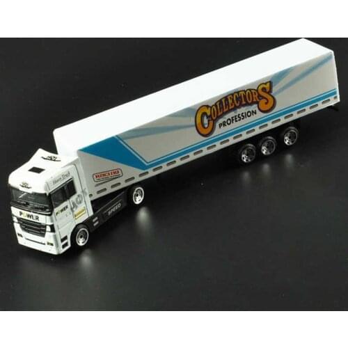 19.5 cm 1/87 scale alloy car diecast engineering truck van container model child adult collection gift indoor decoration display