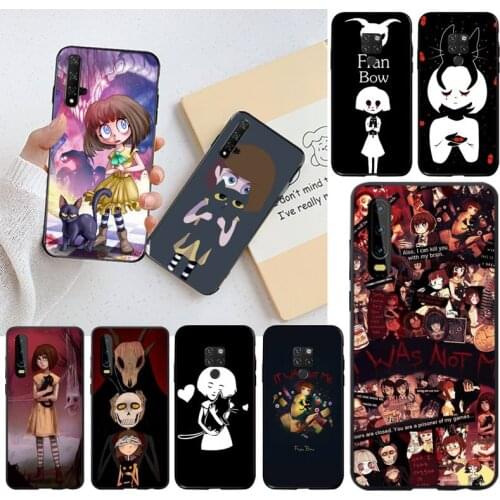 Adventure Game Fran Bow Soft black Phone Case for Huawei P40 P30 P20 lite Pro Mate 30 20 Pro P Smart 2019 prime