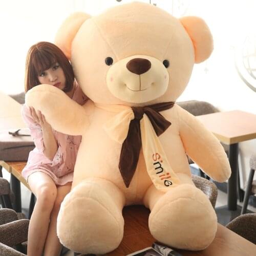 Plush Toy Bow Tie Bear Smiling Bear Teddy BearDoll Pillow Kids Girls Popular Valentine Birthday Gift