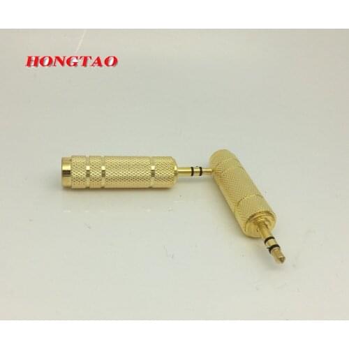 High gold plated Dual-channel transfer, 3.5 to 6.5 Converted plug Microphone Adapter, 6.5 to 3.5 Microphone Adapter