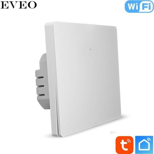 EVEO EU Standard Tuya Voice Control WIFI Control Smart Switch Bluetooth Control Push Button Light Switch