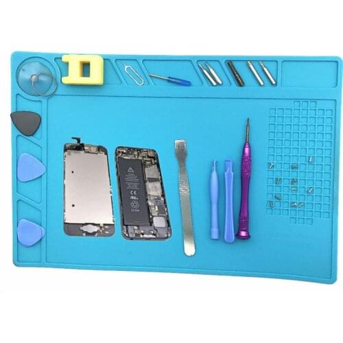 34*23*3.5cm Heat Insulation Silicone Soldering Pad Repair Maintenance Platform Desk Mat