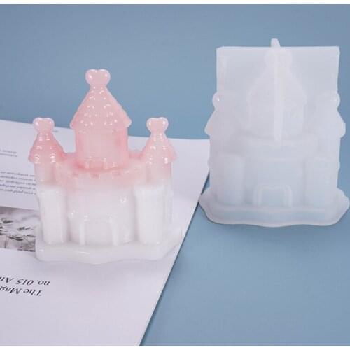 Three-dimensional Castle Silicone Modeling Crystal Resin Epoxy Mold DIY Hand Craft Making Tools