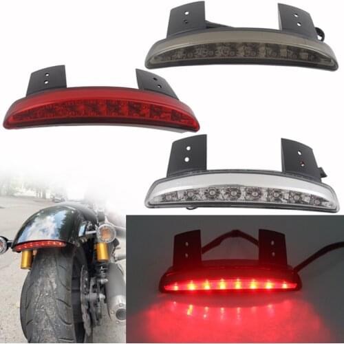 Motorcycle Rear Fender Tailing Edge LED Brake Tail light Turn Signal For Harley Sportster XL 883 1200 48 Cafe Racer