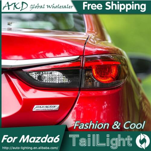 For Car Mazda 6 Tail Lamp 2014-2018 Led Fog Lights DRL Day Running Light Tuning Car Accessories Mazda6 Atenza Tail Lights