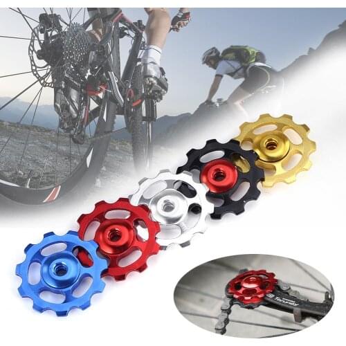 MTB 11T Bicycle Rear Derailleur Wheel Ceramic 1pcs Bike Guide Roller Idler Part CNC Road Bike Guide Roller Cycling Accessories