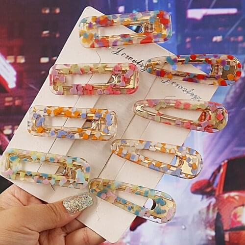 1 Pcs Geometry Acrylic Acetate Hair Clips Grip Claw Barrettes Fashion Clamps Jaw Hairpin Headdress Hair Styling Accessories Tool
