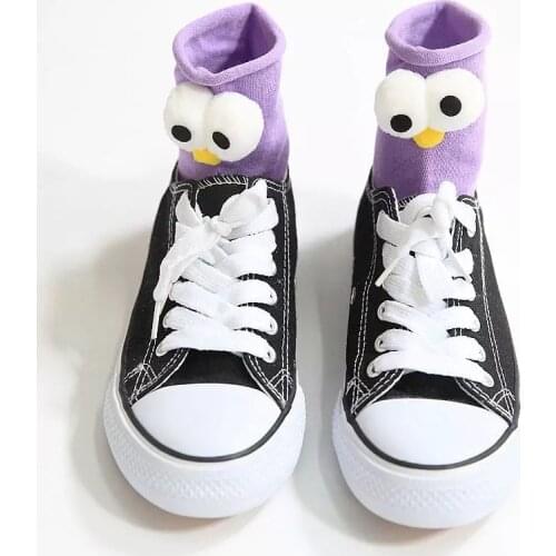 Funny Socks Womens Short Cotton Hot Sale 3D eyes Designer Fashion Amusing Lovely Harajuku kawaii Gift Happy Cute Socks