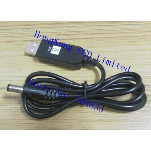 1 meter 5V input to 12V output USB cable wireless router cat boost power switch