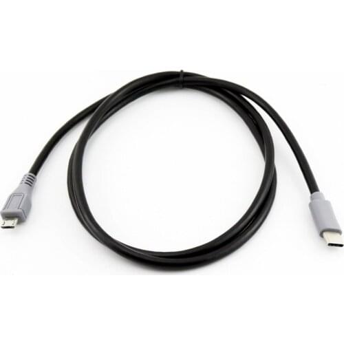 1pc USB 3.1 Type-C Male Plug to USB Micro Male Plug Charging Data OTG Connector Adapter Male to Male Cable 25cm/1m