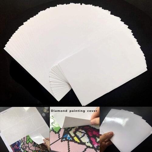 10/20/50pcs Pack DIY Diamond Painting Tools Accessories Release Paper Diamond Painting Cover Replacement Convenient