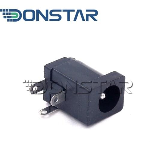 10PCS Power Connector DC-005 DC005 5.5 x 2.5 mm DC Power Jack Socket Connector 5.5*2.5mm 2.5socket Round the needle