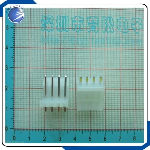 10PCS/Lot Straight pin socket plug type connector CH3.96-4P spacing of 3.96