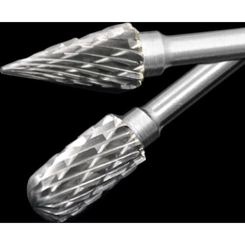 10pcs Tungsten Steel Grinding Head Tungsten Carbide Burrs Sets Mini Drill Diamond Burs Material Tungstenio Dremel Accessories