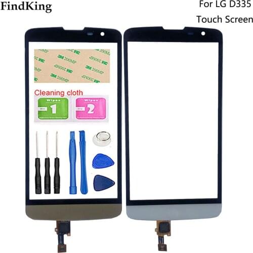 5.0'' Mobile Phone Touch Screen For LG L Bello D331 D335 D337 Touch Panel Front Glass Digitizer Tools 3M Glue