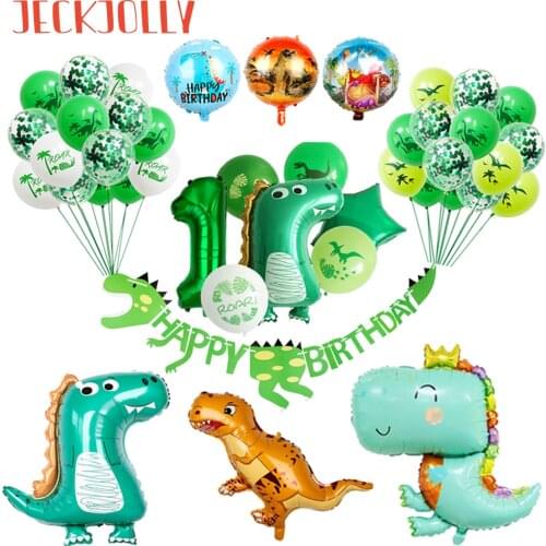 1pc Large 4D Walking Dinosaur Birthday Balloons Jurassic Dinosaur T-rex Boys Party Decorations Kids Supplies Toys Helium Balls
