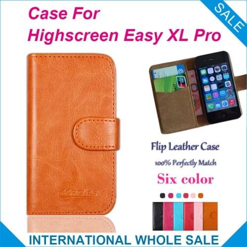 Hot!! 2017 Highscreen Easy XL Pro Case, 6 Colors High Quality Leather Exclusive Case For Highscreen Easy XL Pro Tracking