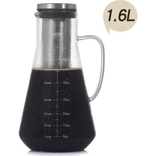 1.6L Coffee Makers Kettle Coffee Brewer Coffee Tea Accessory for Home Kitchen Bar Hotel Restaurant