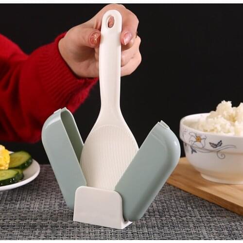 Spoon Can Stand Up Rice Shovel with Case Rice Cooker Rice Spoon Creative Non-stick Rice Spoon Box