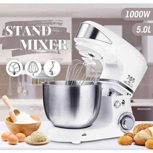 Kneading Machine Chef Machine Household Desktop Stainless Steel Kneading Machine Electric Whisk 5.5 Liters