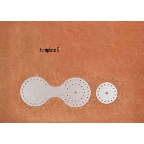 DIY leather craft sewing pattern key ring pvc template set 4 sets/lot