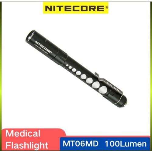 NITECORE MT06MD Purpose-designed Medical Inspection Light 180 Lumens Waterproof Portable Powered By 2 AAA batteries