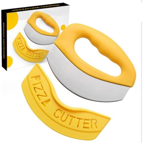 Pizza Knife Stainless Steel Cutter Ring Cutter Vanilla Cheese Knife Multi-function Slicing Knife Home Family Kitchen Tool