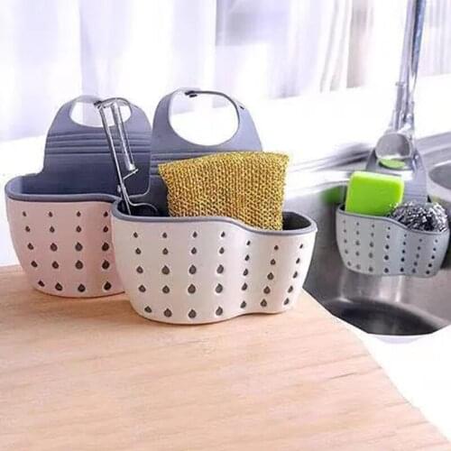 Kitchen Tools Organizer Adjustable Snap Sink Soap Sponge Kitchen Accessories Kitchen Hanging Drain Basket Kitchen Gadgets