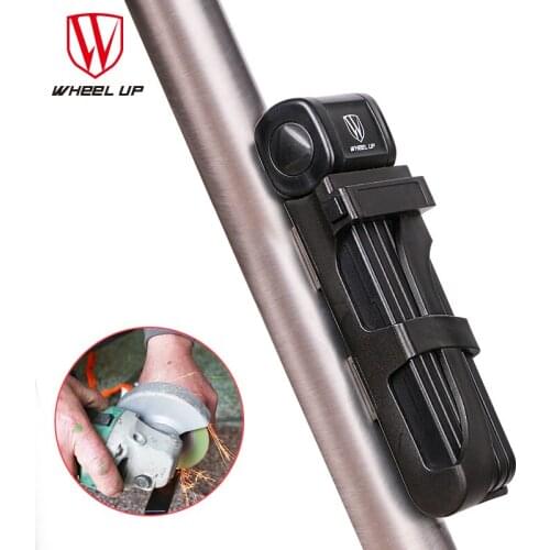Original WHEEL UP Upgrade Foldable Lock Folding Bicycle Lock Chain Steel Security Anti-theft Lock MTB Road Motorcycle Bike Lock