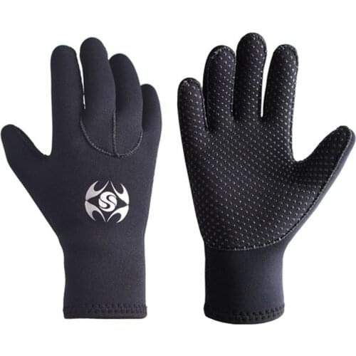 SLINX 3mm neoprene gloves Premium Adult Five Finger for diving,spearfishing,sailing,swimming, dive equipment,swim glove