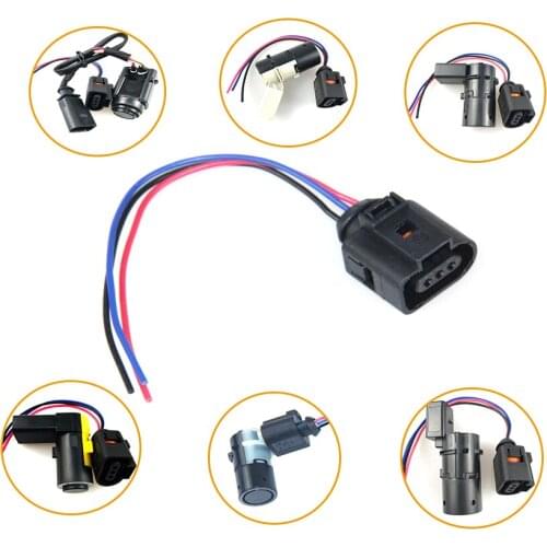 1J0973703 Connector PDC Sensor For VW A6 4B2 C5 Golf IV Skoda 6Y2 3U4 Cayenne Cayman Parktronic 7H0919275E 4F0898301A 4B0919275