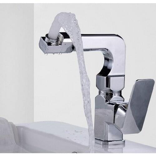 Seven word eurostyle basin mixer tap with single handle hot cold bathroom basin sink mixer taps , sanitary ware , basin faucet
