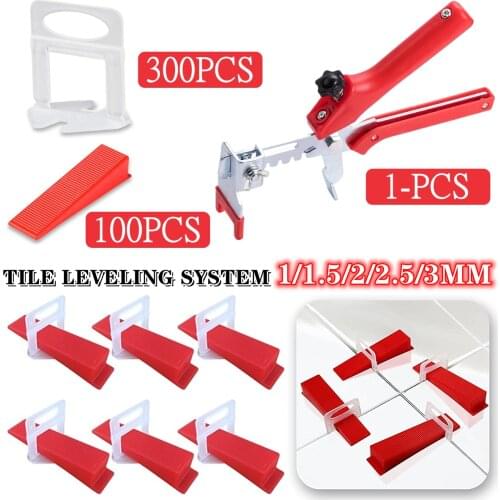 Tile leveler 100PCS Clips Tile Leveling System Kit Tiling Spacers Construction Tools For Tile Laying Flooring Wall Leveling Tool