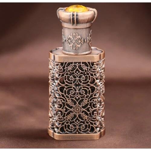 10ml Antiqued Style Essential Oil Bottle Glass Empty Perfume Container Home Wedding Decoration Refillable Perfume Bottle