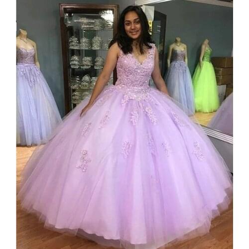 Sweet 16 Year Cap-Shoulder Ball Gown Quinceanera Dresses Fashion Appliques Vestido Debutante 15 Anos Tulle Cinderella Dresses