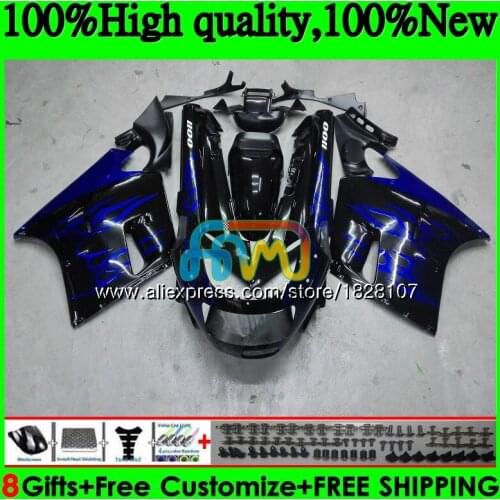 ZX-11 For KAWASAKI ZX11 ZX-11R ZZR 1100 ZX 11R 8BS.105 ZZR1100 ZX11R 93 94 95 96 97 1993 1994 1995 1996 1997 Fairing Blue flames