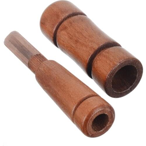 1pc Wooden Duck Hunting Call Whistle Mallard Buck Dog Whistles Hunting Tool Decoy Hunter Oak Wood Blowing Duck Caller Outdoor