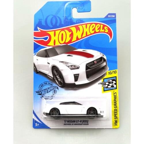 2020-137 Hot Wheels 1:64 Car 17 NISSAN GT-R R35 2020 MODEL 50 ANNIVERSARY VERSION Metal Diecast Model Car Kids Toys Gift
