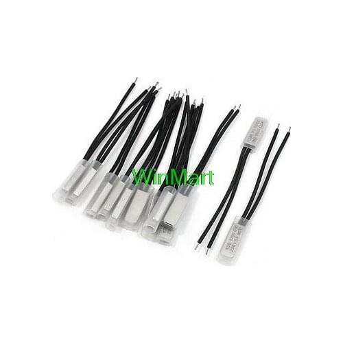 250V 5A NC. 90C Bimetal Thermostat Temperature Control Switch 12 Pieces