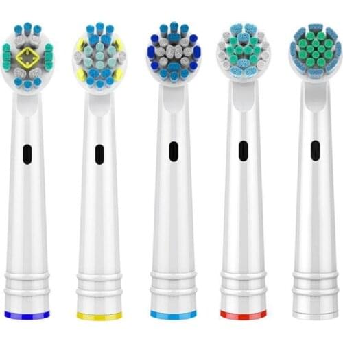 4Pcs Soft Bristles Professional Rotary Electric Toothrbush Brush Heads Replacement Accessories Compatible with EB17P/18P/20P/25P
