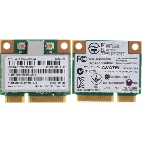 Mini PCI-e Wireless WIFI Board Card For Lenovo G700 B490 BCM94313HMG2L 4W3750 C26