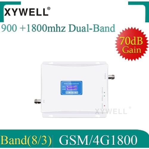 900 1800 Dual Band Cellular Signal Booster LTE 1800 GSM Signal Repeater GSM 900 Mobile Amplifier 2G 4G Cellular Amplifier