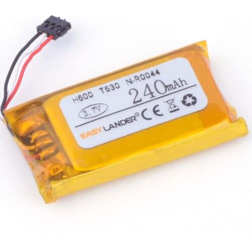 Easylander Replacement 3.7V 240mAh Rechargeable li Polymer Battery for Wireless Headset T630 Touch Mouse