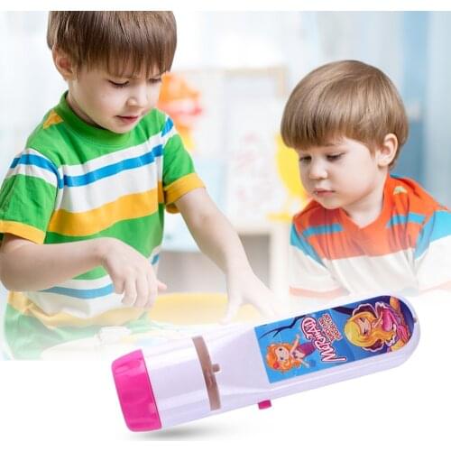 Children Cartoon Projector Flashlight Projection Lamp Baby Sleep Lighting Toy Bedtime Story Early Education Toy Dropshipping