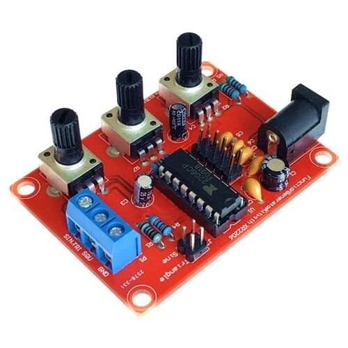 XR2206 Function Signal Generator DIY Kit Sine/Triangle/Square Output 1Hz-1MHz Adjustable Frequency Amplitude