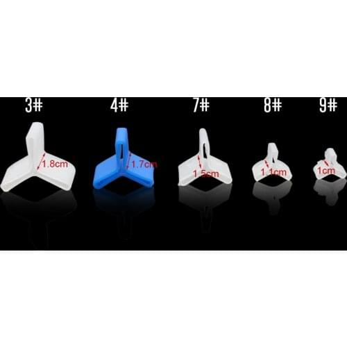 Hyaena 5pcs Size 3# 4# 7# 8# 9# Treble Fishing Hook Covers White Blue Plastic Triple Fishing Hook Protectors