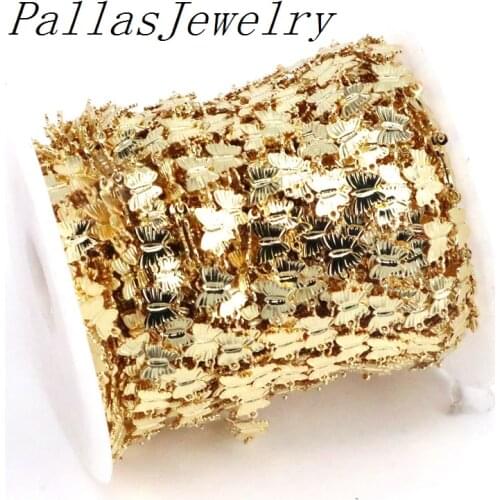 5Meters Beautiful jewelry accessory jewelry with butterfly shaped necklace charm to make many new jewelry
