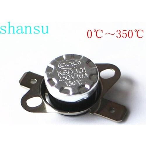 KSD301 250V 10A Normally open KSD302 Thermostat Temperature DegC 40 45 50 55 60 65 70 75 80 85