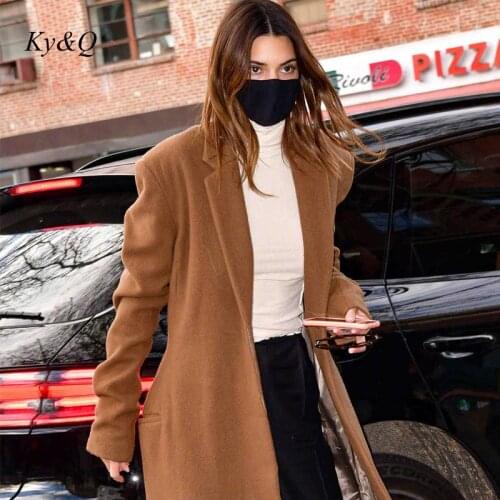 Ky&Q Womens Camel Coats